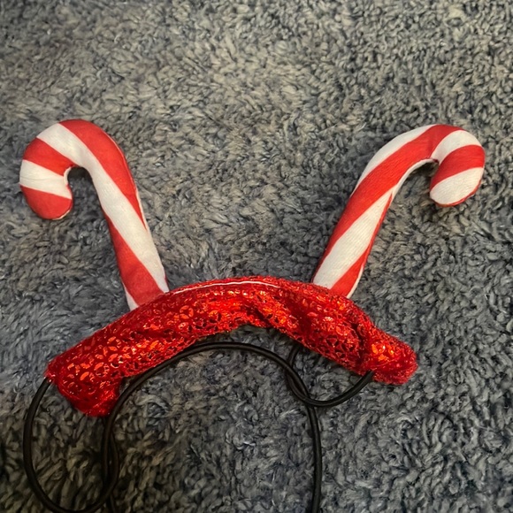 NWOT candy cane dog/cat headpiece - Picture 2 of 2